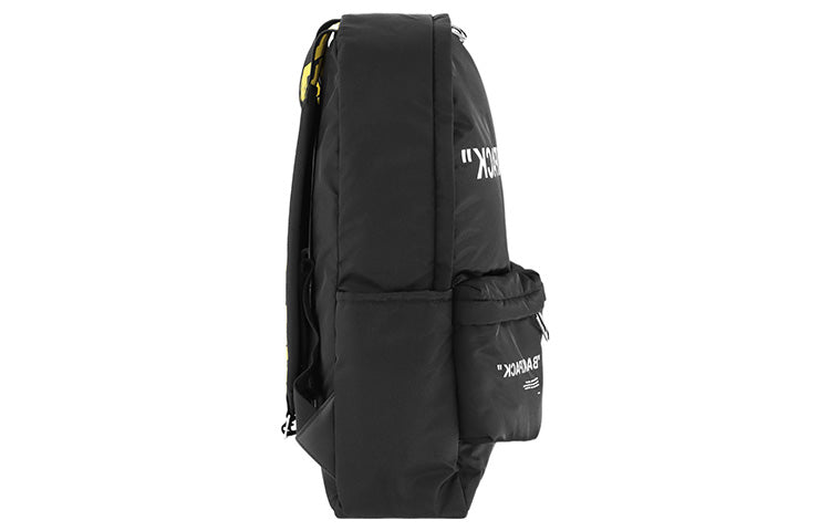 Off-White Quote Backpack 'Black White' OMNB003F22FAB0041001