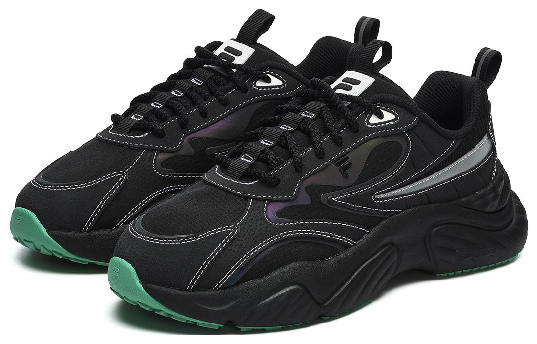 (WMNS) FILA FUSION Conch Sneakers 'Black' T12W241113FBC