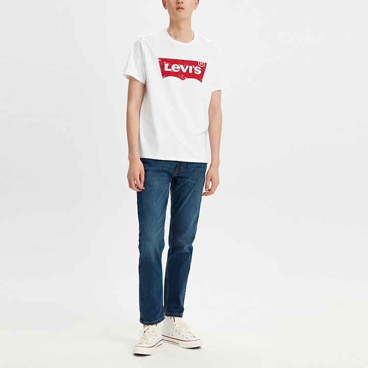 Men's Levis Classic Logo Printing Short Sleeve White 17783-0197