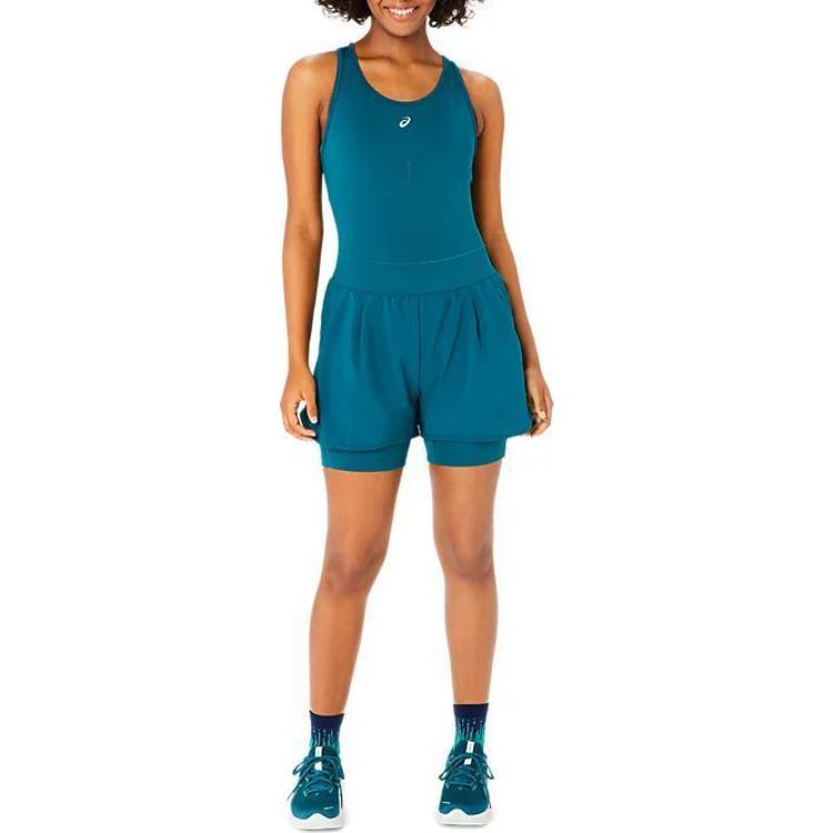 (WMNS) ASICS Nagino Run Unitard 'Rich Teal' 2012C982-300