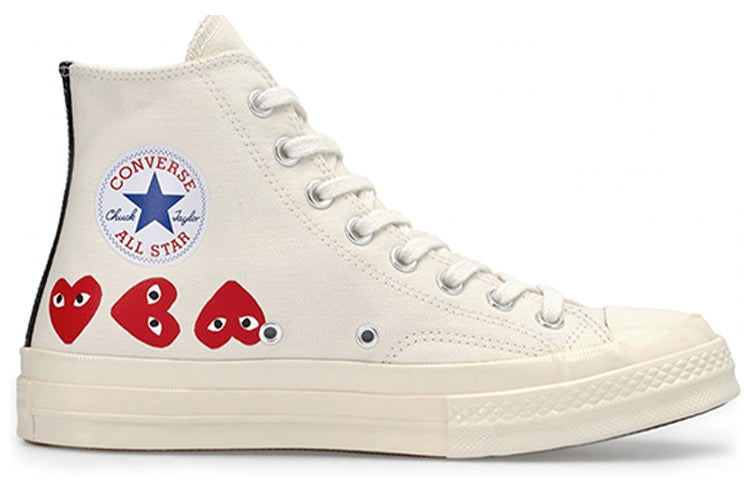 Converse x COMME des GARCONS PLAY Chuck 70 Hi Top 'Multi Heart' 162972C