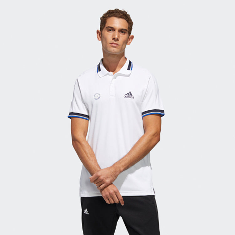 adidas HTRDY PL1 SL Tennis Sports POLO Shirt Men White FS3773