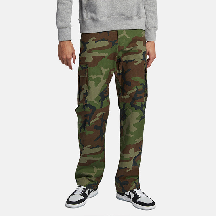 Nike SB Skateboard FLEX Camo Cargo Pants Asia Sizing 'Army green' 885864-222