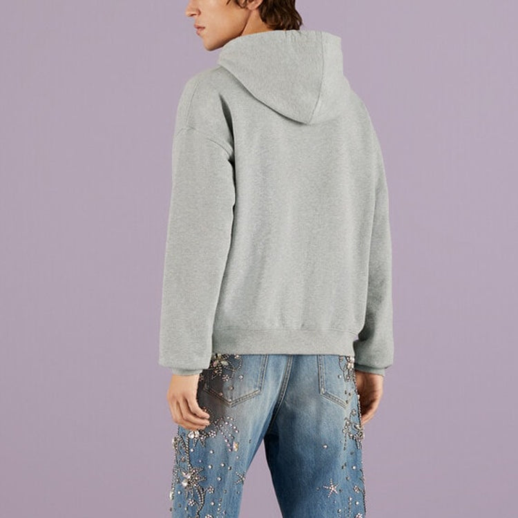 Gucci GUCCI Chain Print Hooded Sweatshirt 'Grey' 715911-XJEUM-1097