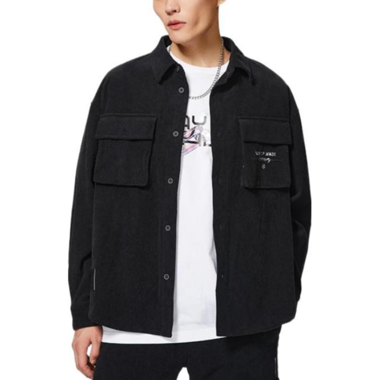 Li-Ning Way Of Wade Graphic Corduroy Jacket 'Black' AFDSB25-1