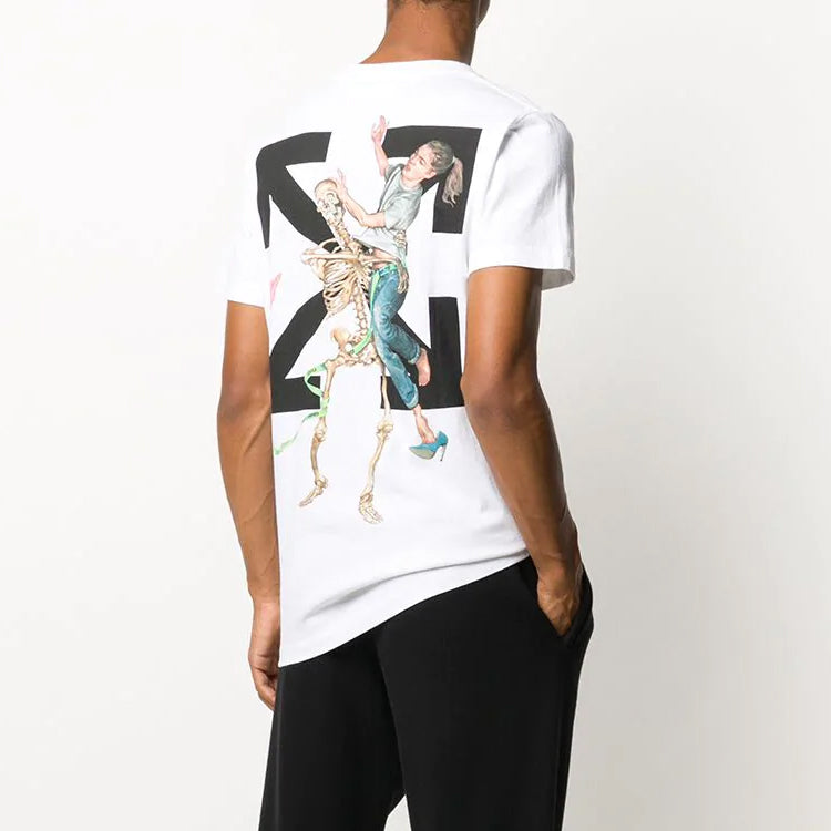 Off-White Pascal Printing Short Sleeve White OMAA027F20FAB0030110