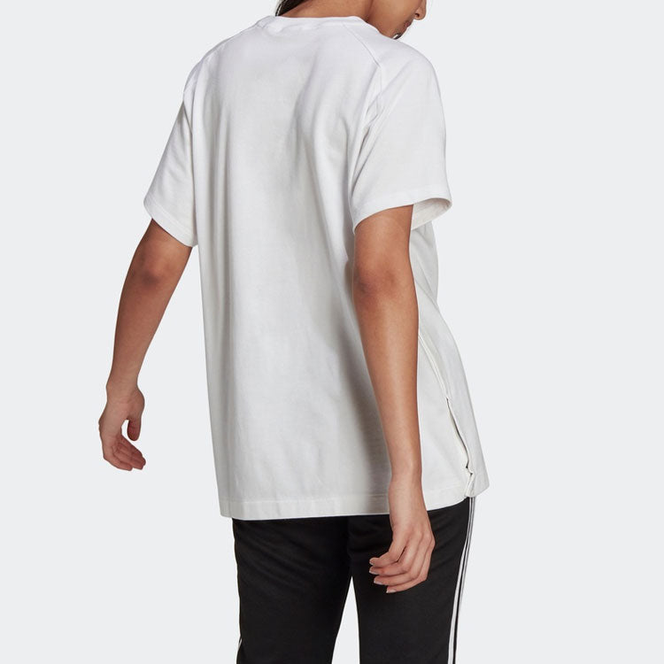 (WMNS) adidas originals Casual Sports Round Neck Short Sleeve White T-Shirt H06773