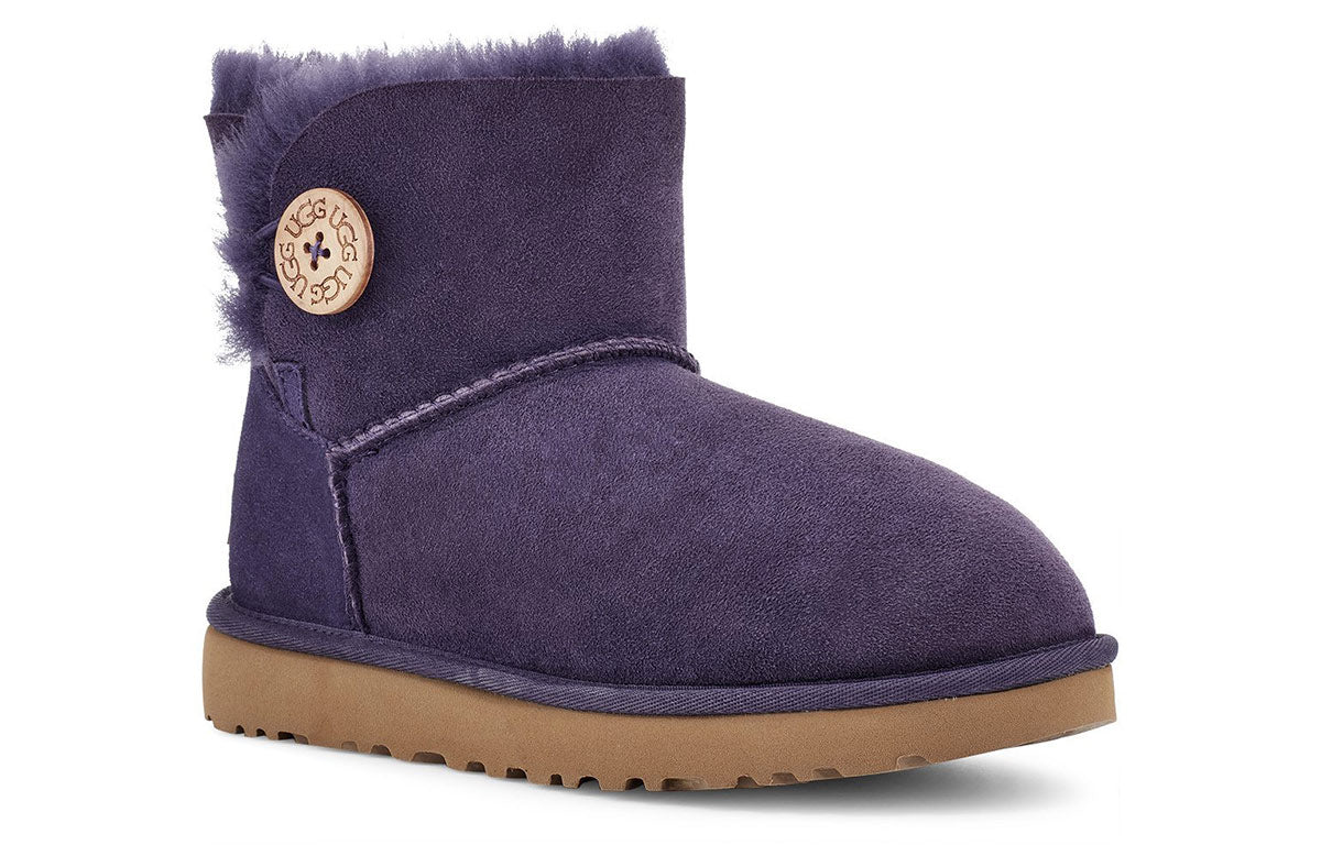 (WMNS) UGG Mini Bailey Button II Gray Purple 1016422-NSAD