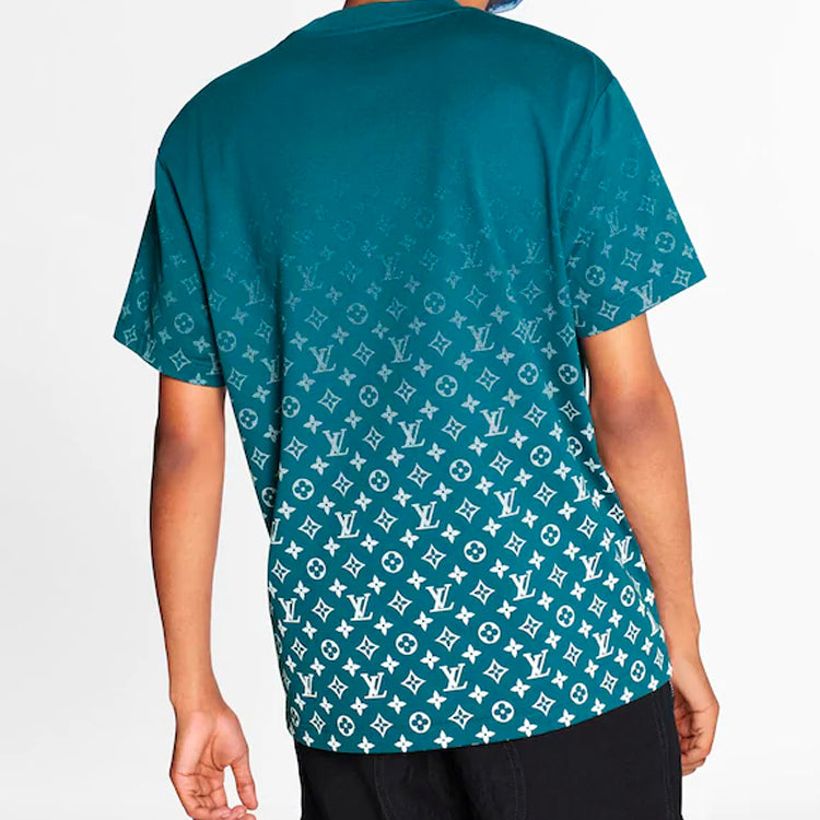 LOUIS VUITTON LV Monogram Gradient Short Sleeve For Men Mountain Green 1A8HKQ