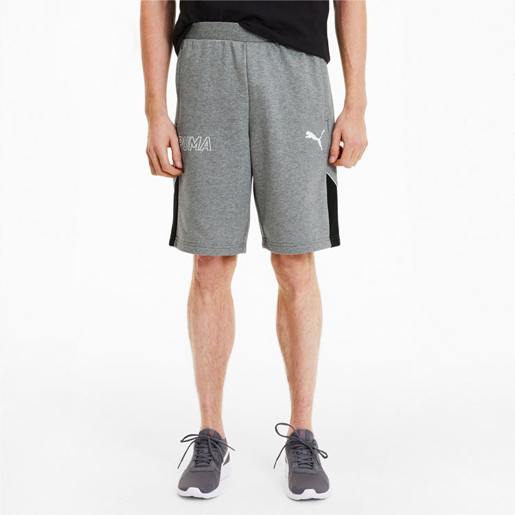 PUMA Logo Shorts 'Grey' 582838-03