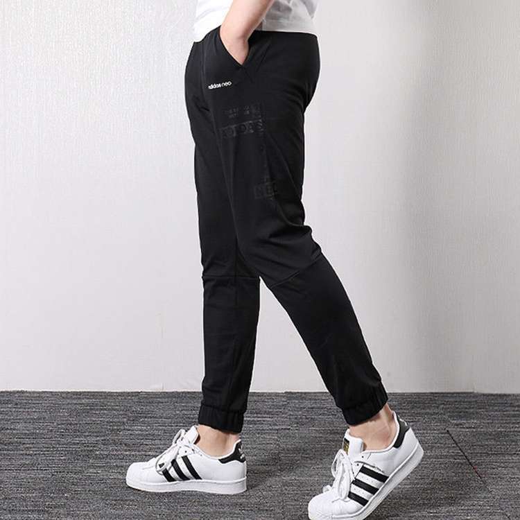 adidas neo Casual Sports Long Pants Black DZ9294