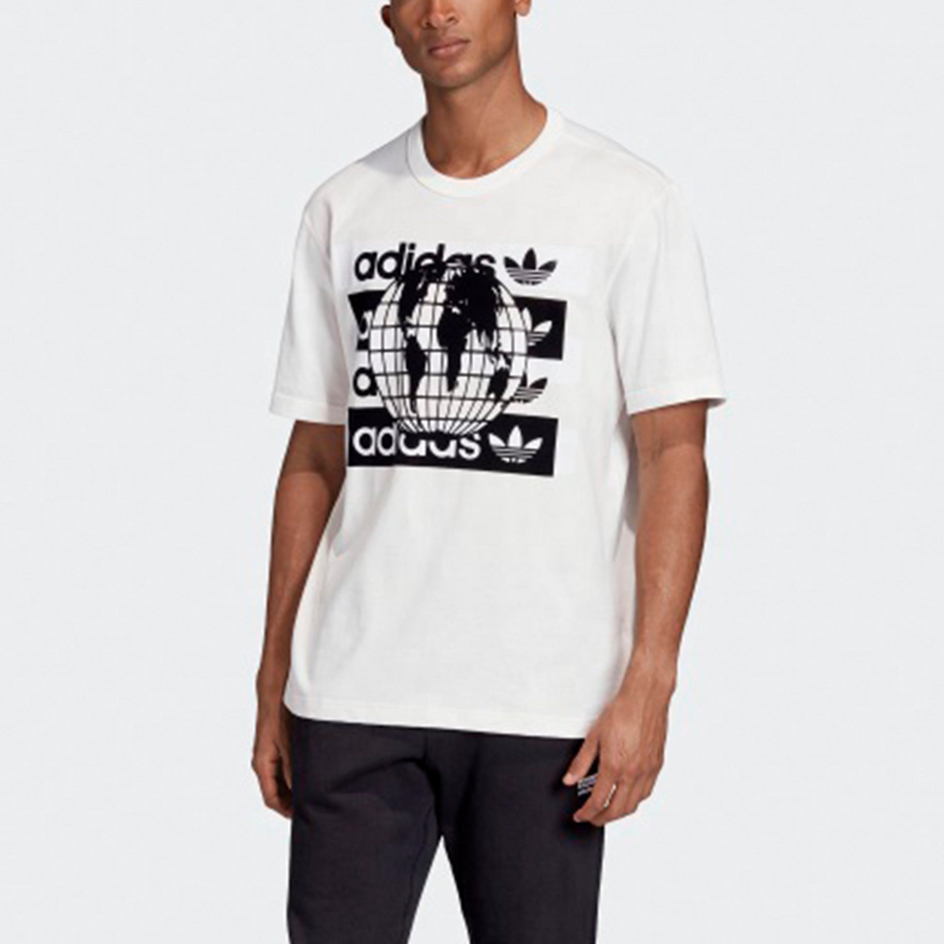 adidas originals Msg Ss Tee Earth Logo Short Sleeve White FM2256
