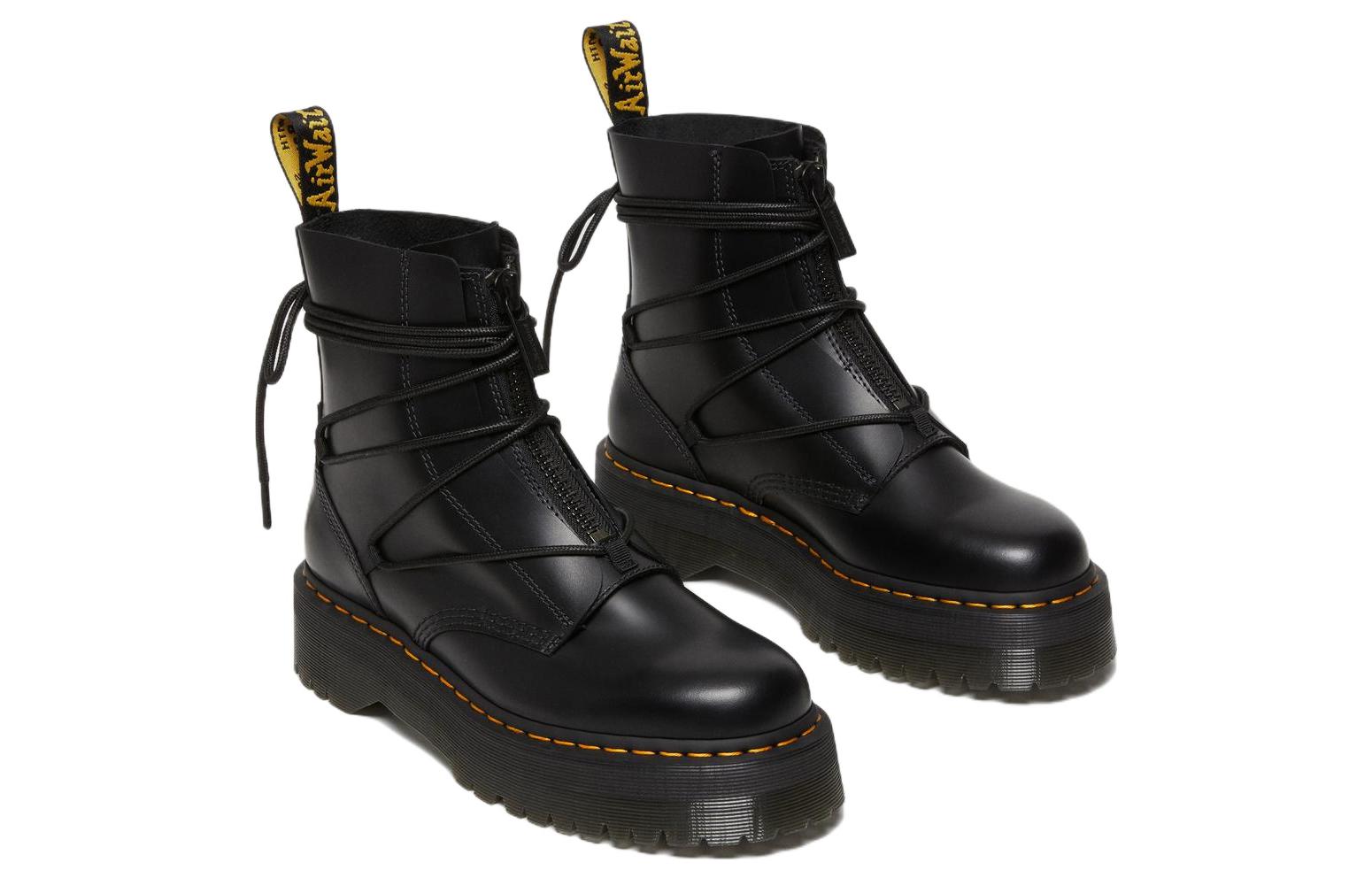 Dr. Martens Jarrick II Laced Leather Platform Boots 'Black' 27662001