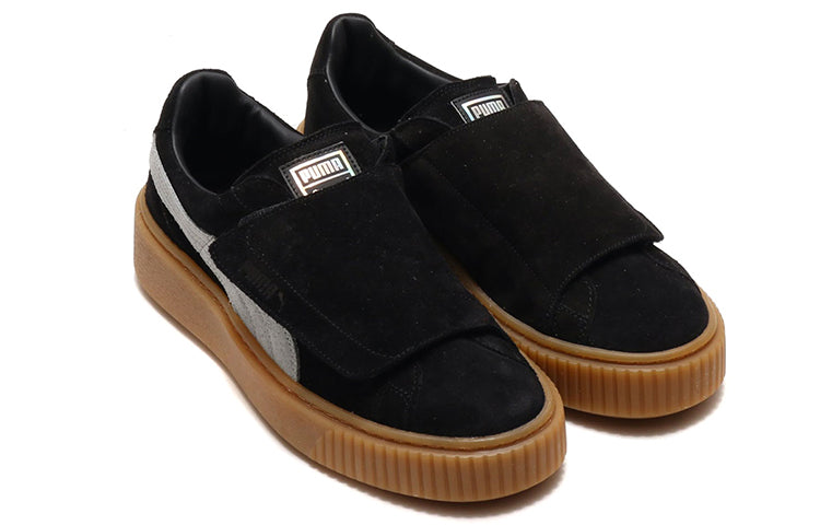 (WMNS) PUMA Platform Strap 'Black Brown' 365224-03