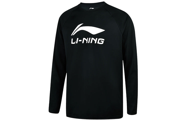 Li-Ning Badminton Series Quick Dry Sports Round Neck Top 'Black' ATLR071-5