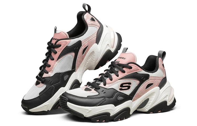 (WMNS) Skechers Stamina V2 Low-Top Running Shoes Pink/Black 896004-BKWP