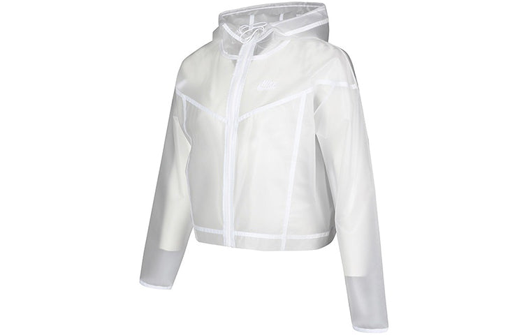 (WMNS) Nike Sportswear Windrunner Jacket 'Transparent White' CU6579-975