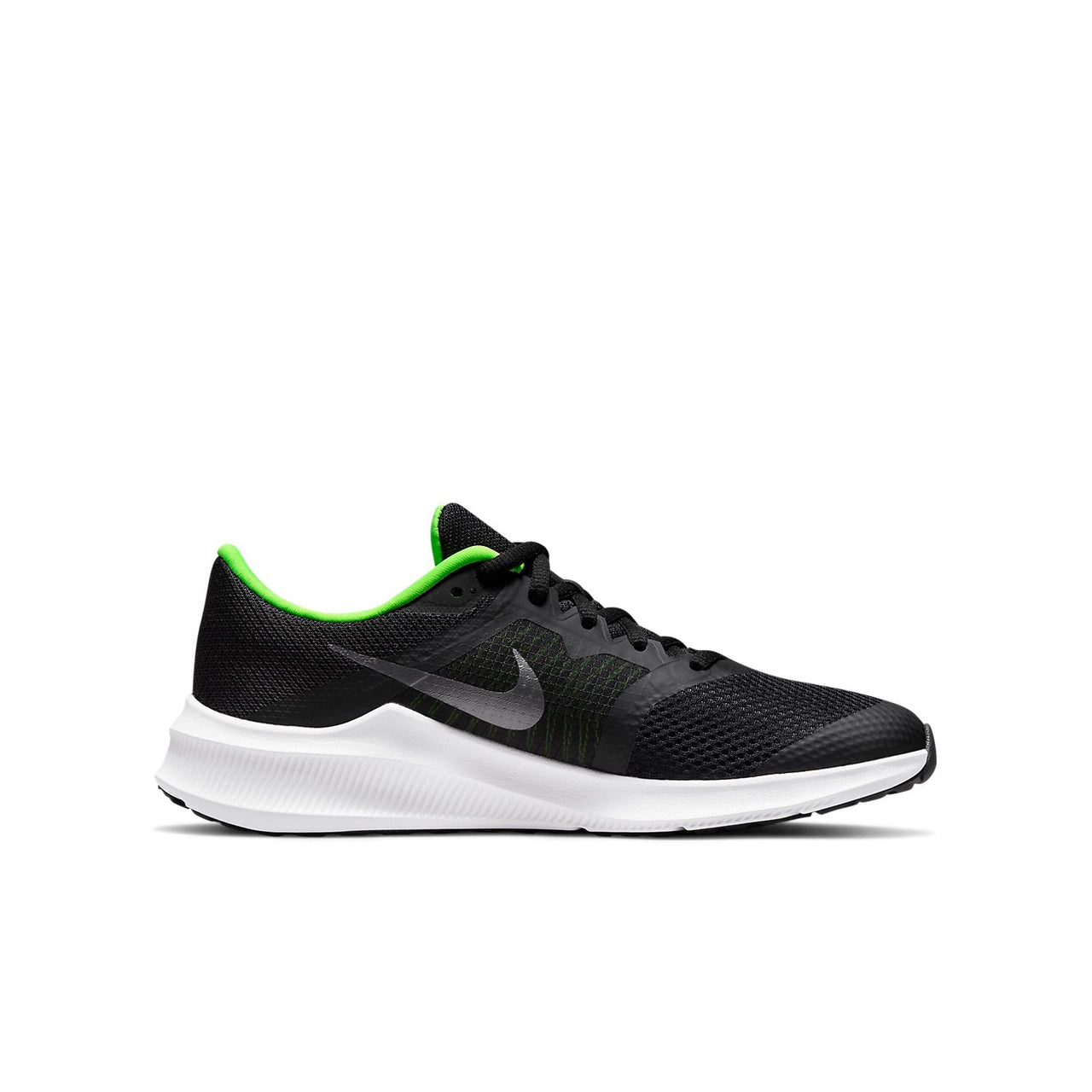 (GS) Nike Downshifter 11 Low-Top Black/Green CZ3949-020