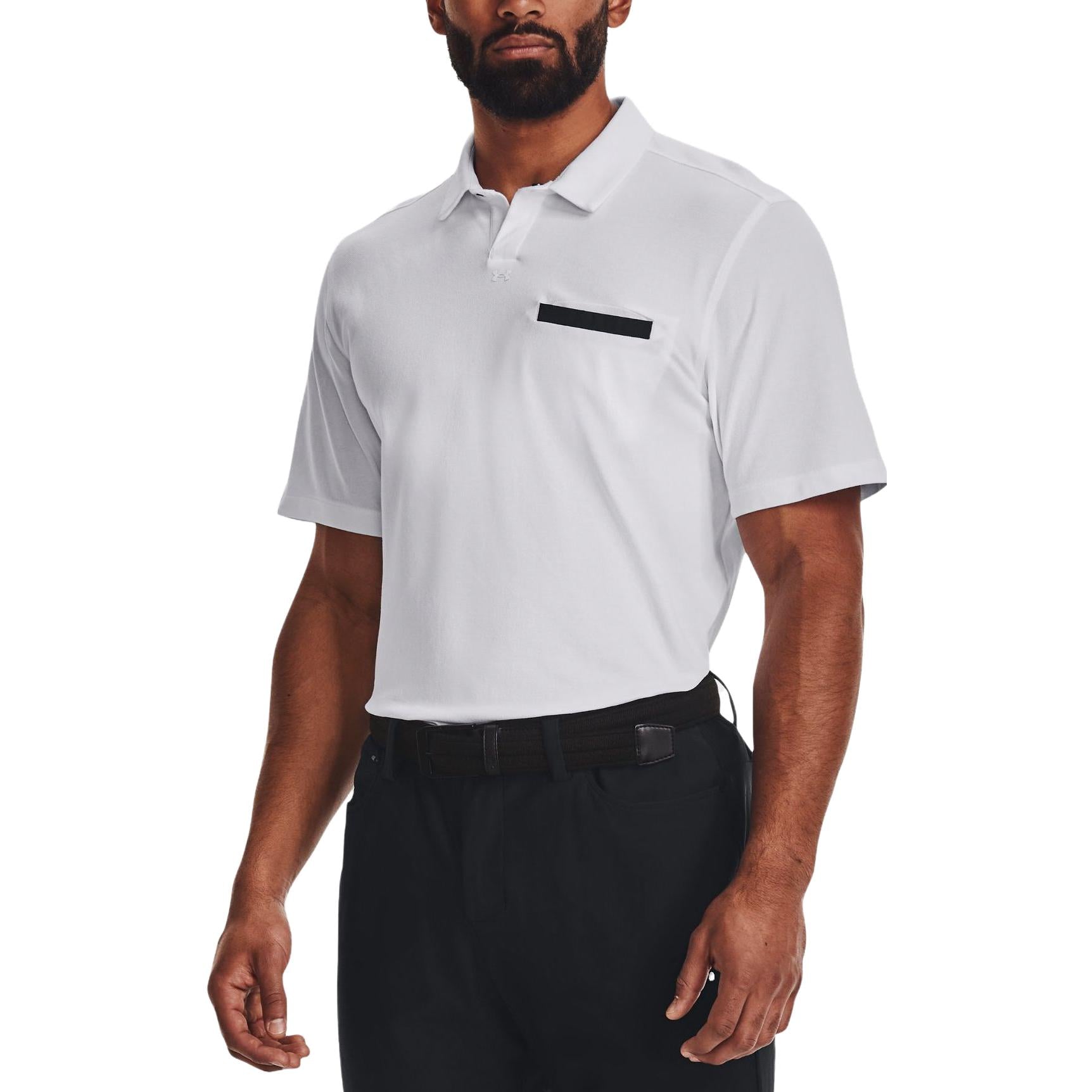 Under Armour Vanish Snap Polo Shirt 'White' 1373690-100