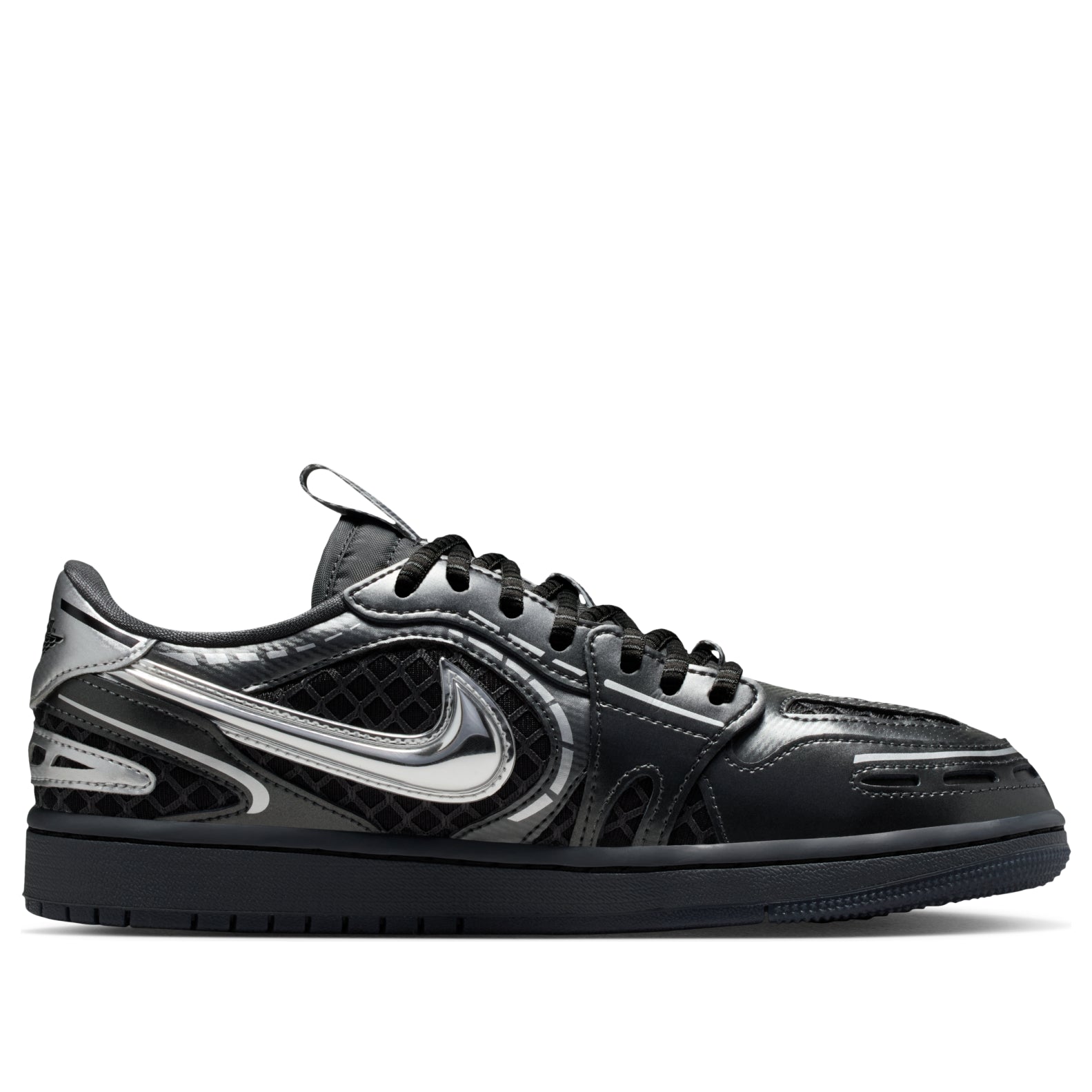 (WMNS) Air Jordan 1 Low Method of Make V3 'Black Metallic Silver' HQ2186-001