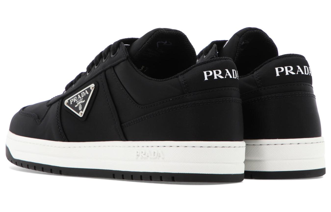 (WMNS) PRADA Double Wheel Re-nylon Gabardine Sneakers 'Black' 1E936M_3LFV_F0002_F_030