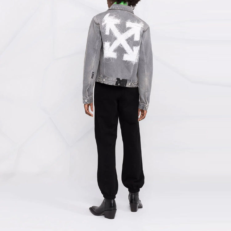 Men's Off-White SS21 Logo Sports Pants/Trousers/Joggers Black OWCH006F21JER0011001
