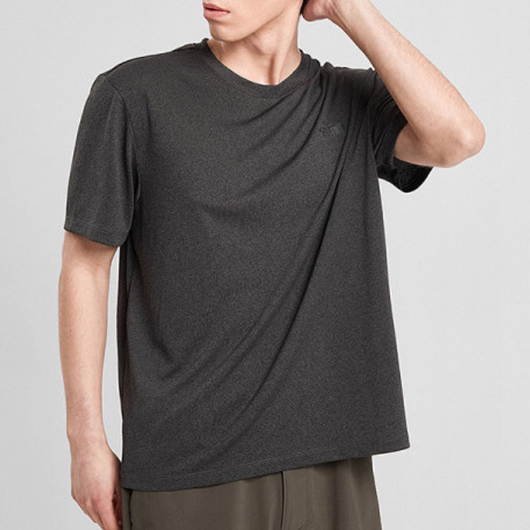 Men's THE NORTH FACE Quick Dry Outdoor hygroscopic Sweat-Wicking Short Sleeve Gray 46KX-DYZ