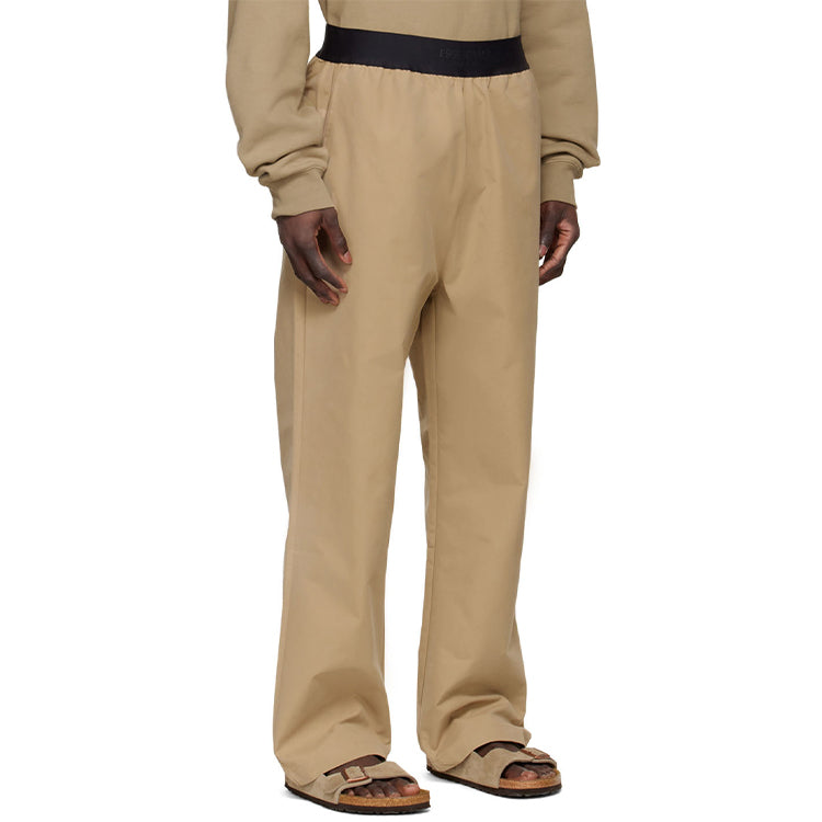 Fear of God Essentials Tan Cotton Lounge Pants Oak FOG-SS22-588