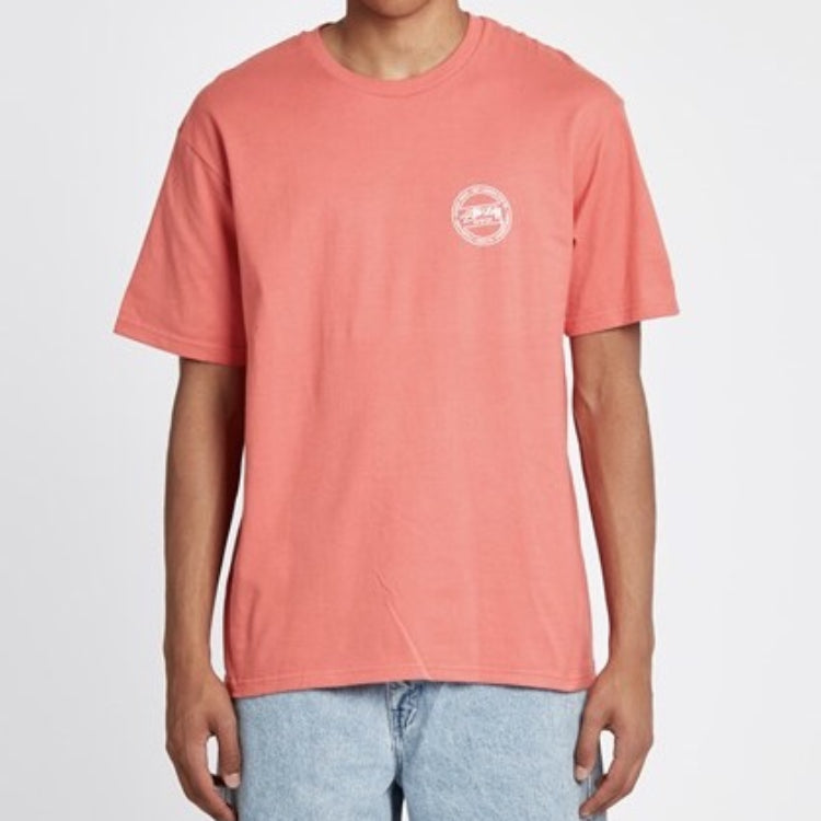 Stussy Laguna Tee Classic Printing Short Sleeve Unisex Pink Red 1904230-02