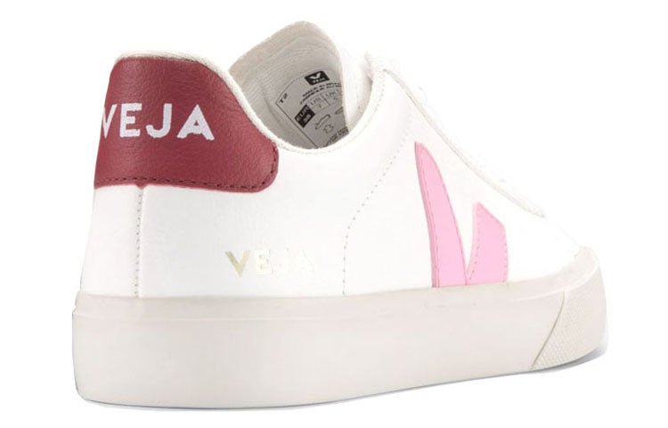 Veja Campo Chromefree Leather 'White Guimauve Marsala' CP051812