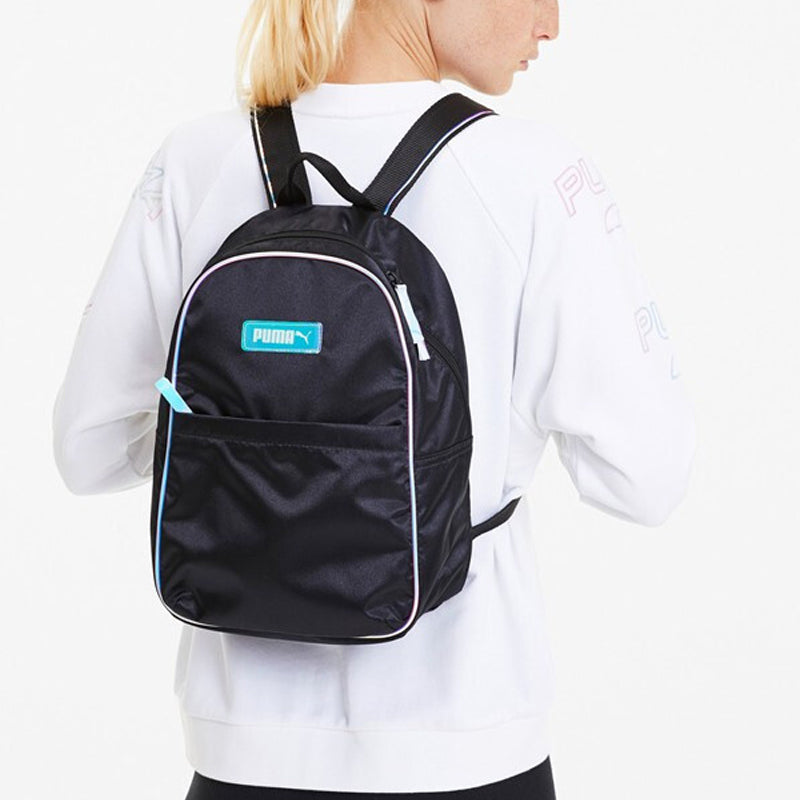 (WMNS) PUMA Prime Time Mini Backpack 'Black Blue' 076985-01