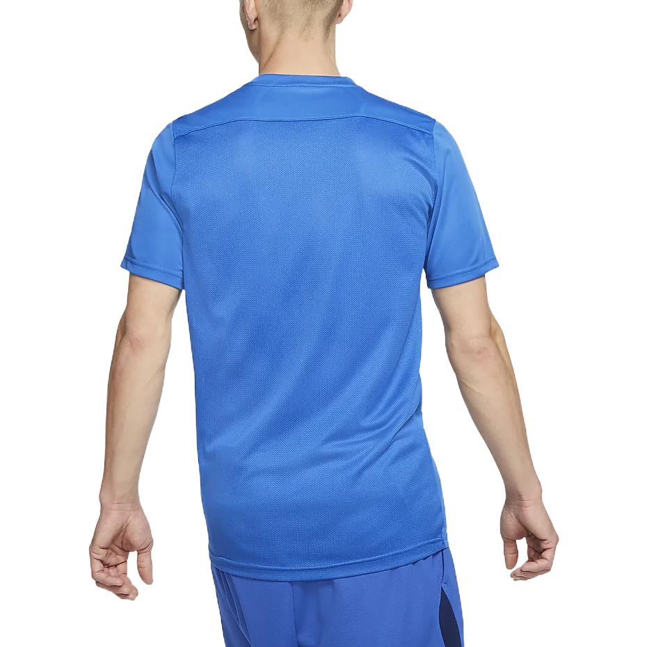 Men's Nike Dri-FIT Logo Printing Round Neck Pullover Short Sleeve Us Edition Blue T-Shirt BV6708-463
