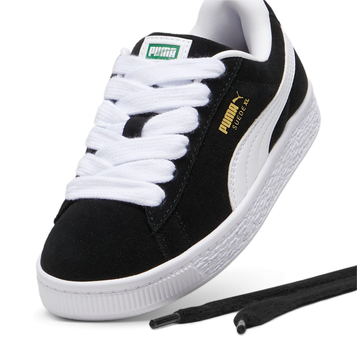 (PS) PUMA Suede XL 'Black White' 396578-02