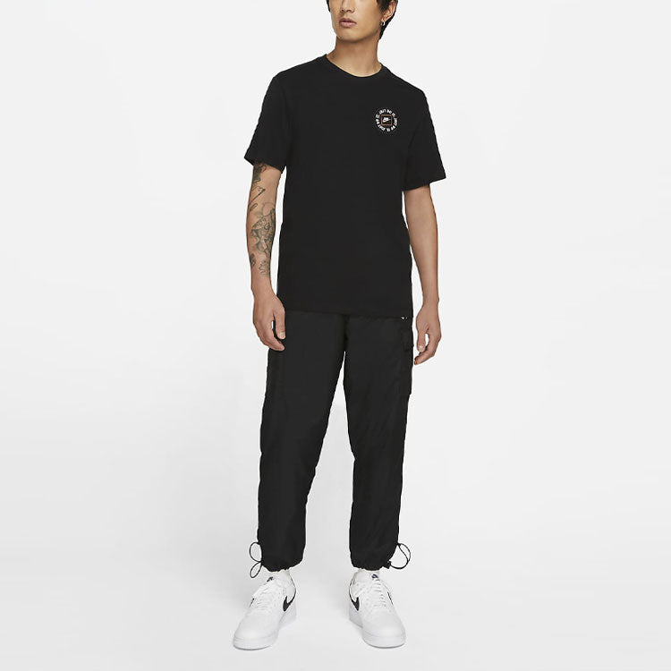 Nike JDI Casual Sports Small Label Round Neck Short Sleeve Black DA0248-010