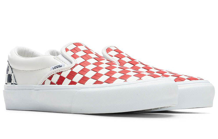 Vans Classic Slip-On VLT LX 'Leather Woven - Red' VN0A5JJ19JD