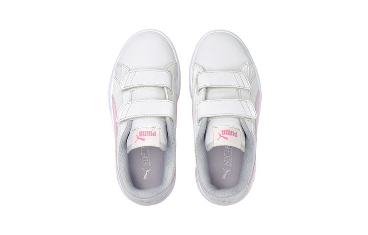 (PS) PUMA Smash V2 Buck V Ps Sneakers White/Pink 365183-27
