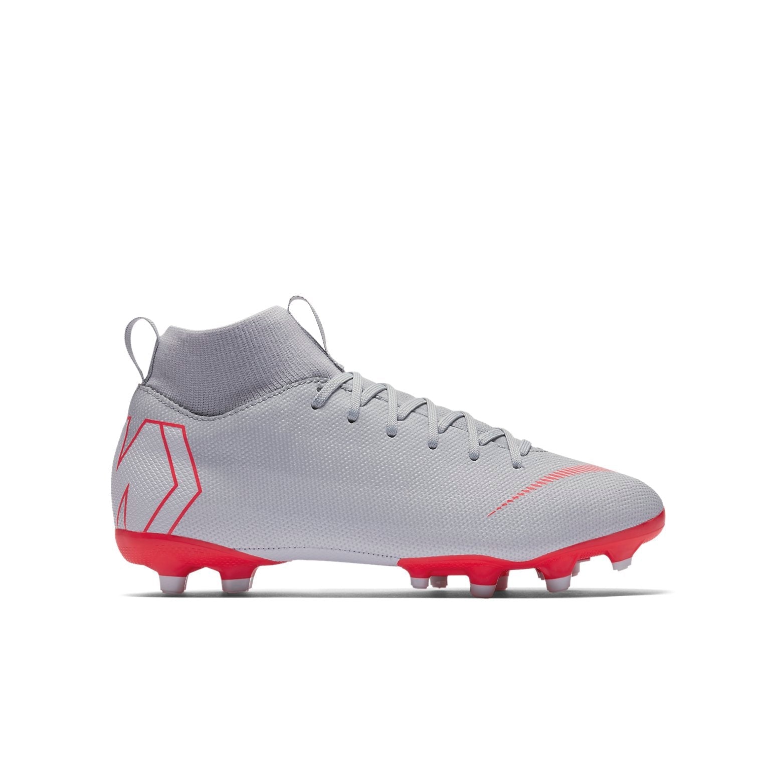 (GS) Nike JR Mercurial Superfly 6 12 Academy FG 'Grey Red' AH7337-060