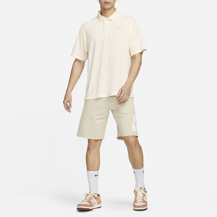 Nike Sportswear Logo Polo Shirt 'Beige' FN0465-118