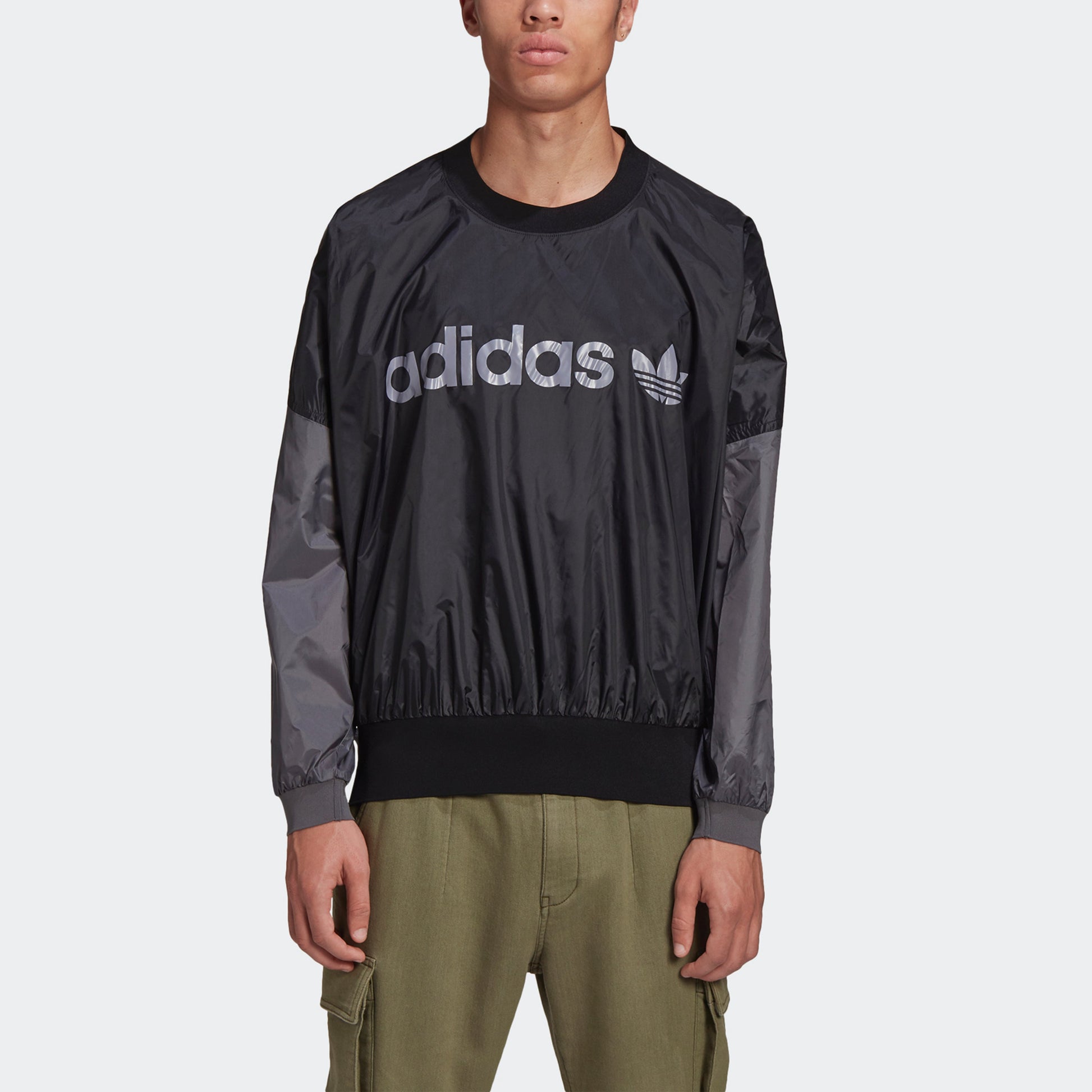 adidas originals x HUMAN MADE Crossover Embroidered Logo Round Neck Sports Black GM4278