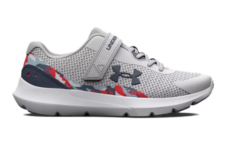 (PS) Under Armour Surge 3 'Halo Grey Red Camo' 3026690-101