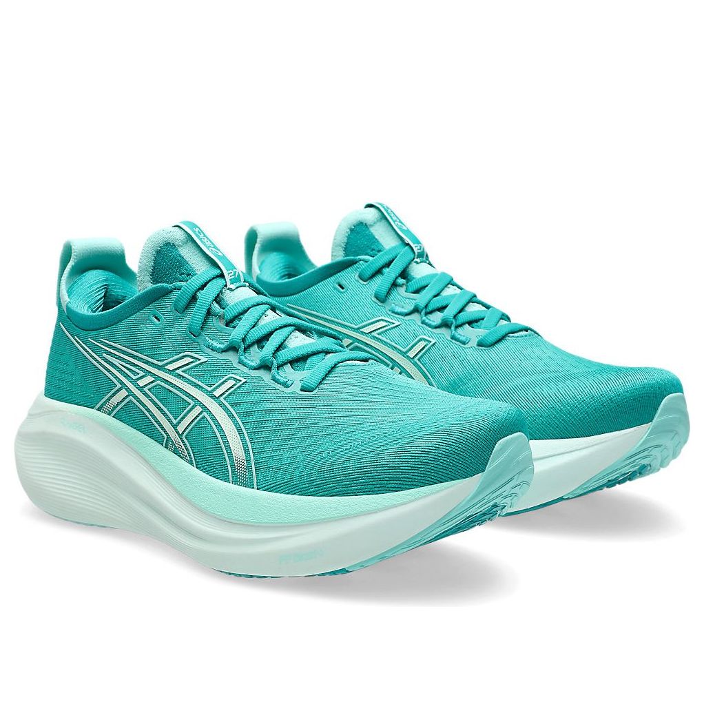 (WMNS) ASICS Gel-Nimbus 27 'Wave Teal Illuminate Mint' 1012B753-400