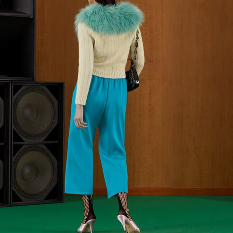 (WMNS) Gucci Neoprene Pants With Interlocking G 'Light Blue' 693166-XJD6F-4594