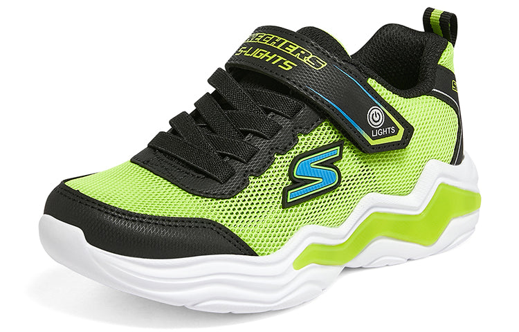 (GS) Skechers S Lights Erupters IV 'Green Black' 400128L-LMBK