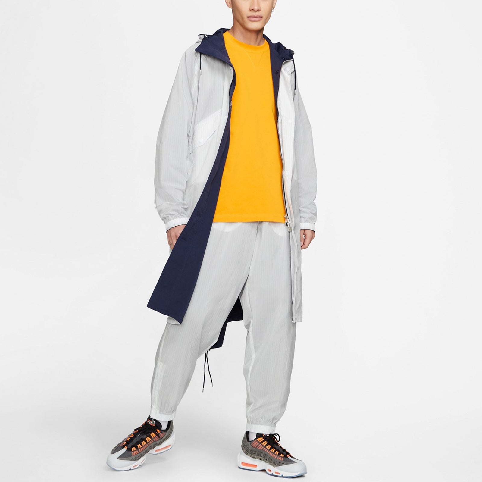 Nike Air x Kim Jones Crossover Reversible Stripe Zipper Sports Pants US Edition Couple Style White DH6585-100