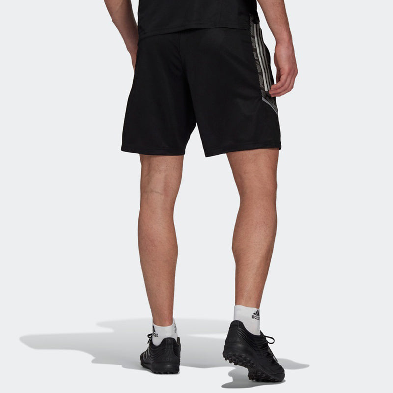adidas Con21 Tr Sho Side Splicing Soccer/Football Training Running Sports Shorts Black GE5419