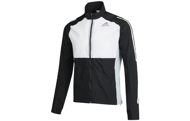 adidas Otr Track Jkt Running Colorblock Sports Stand Collar Jacket Black GM1531