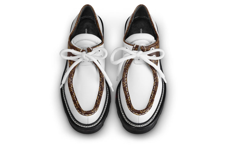 (WMNS) LOUIS VUITTON Beaubourg Platform Derby Shoes 'White' 1A5SNU