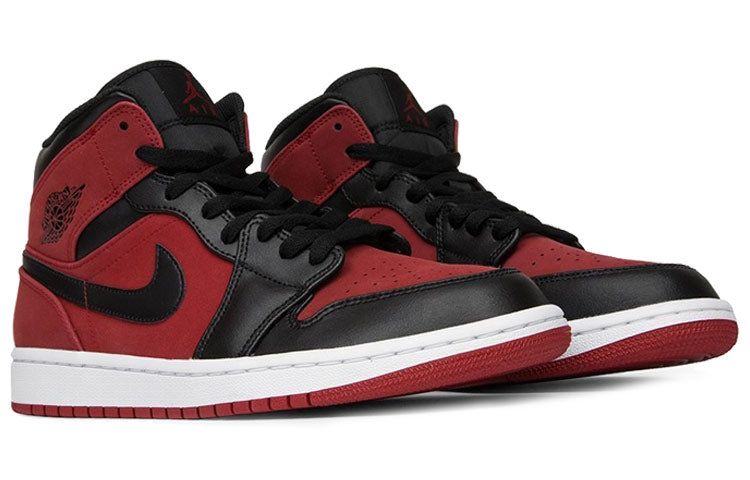Air Jordan 1 Mid 'Reverse Banned Gym Red Black' 554724-610