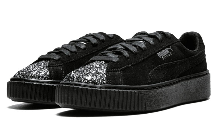 (WMNS) PUMA Suede Platform 'Crushed Gem - Black' 365866-01
