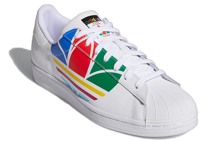 adidas Superstar Pure 'Colorful Trefoil - Cloud White' FU9519